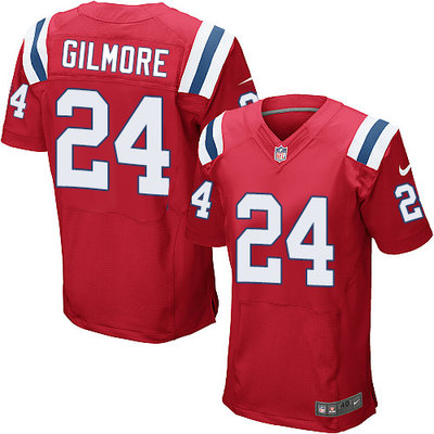 Nike Patriots #24 Stephon Gilmore Red Alternate Men's Stitched NFL Elite Jersey