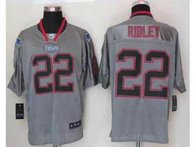 NEW NFL New England Patriots 22 Stevan Ridley Lights Out Grey Jerseys(Elite)