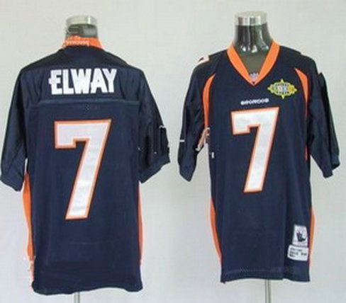 Denver Broncos 7 John Elway Navy Throwback Youth Jerseys