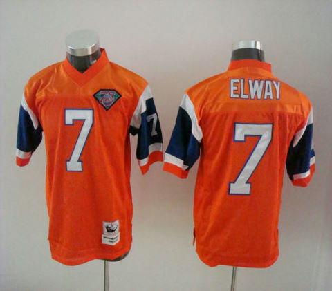 Denver Broncos 7 John Elway orange Throwback Youth Jerseys