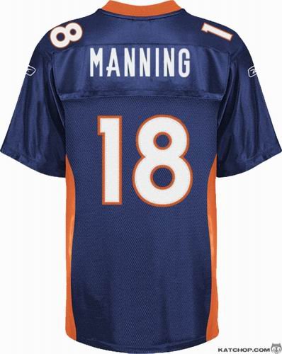 Youth Denver Broncos 18 Peyton Manning blue jerseys