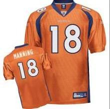 Youth Denver Broncos 18 Peyton Manning orange jerseys