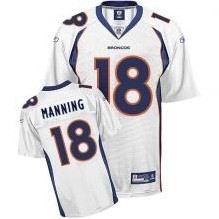 Youth Denver Broncos 18 Peyton Manning white jerseys