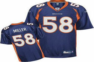 Youth Denver Broncos 58 Von Miller blue Jersey