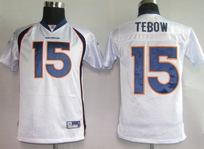 Denver Broncos 15# Tebow White【KIDS