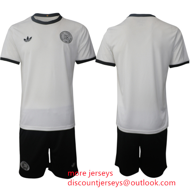 Men's Germany Blank White 2025 Home Soccer Jersey Suit