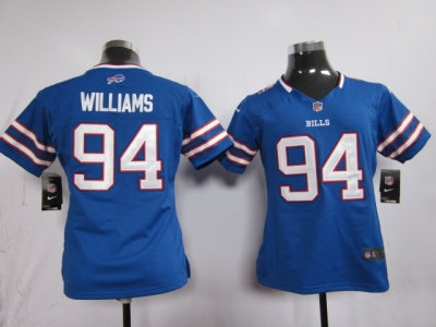 Women Nike NFL Buffalo Bills 94 Williams Blue Jerseys