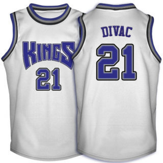 Sacramento Kings Vlade Divac white Jersey