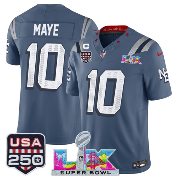 Star C Patch And Super Bowl LX Patch & USA 250' Patch “Rivalries” Vapor Limited Football Stitched Jersey