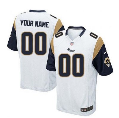 Youth Nike Los Angeles Rams Customized Limited White NFL Jersey