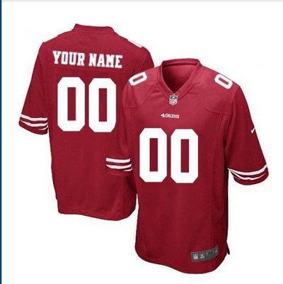 Youth Nike San Francisco 49ers Customized Limited Red Team Color NFL Jersey