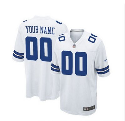 Youth Nike Dallas Cowboys Customized Elite White NFL Jersey
