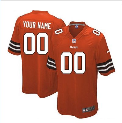 Youth Nike Cleveland Browns Customized Limited Orange Alternate NFL Jersey