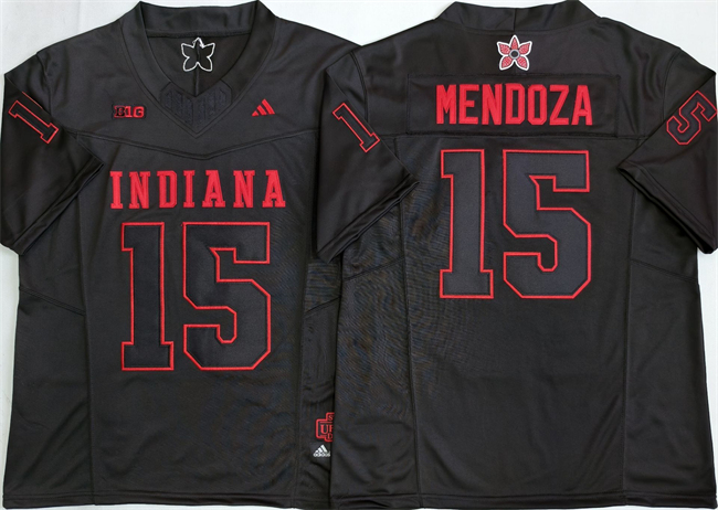Men's Indiana Hoosiers #15 Fernando Mendoza Black 2026 F.U.S.E. Stitched Basketball Jersey