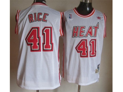 nba miami heat #41 rice white(fans edition)