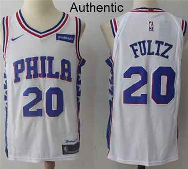 Nike 76ers #20 Markelle Fultz White NBA Authentic Jersey
