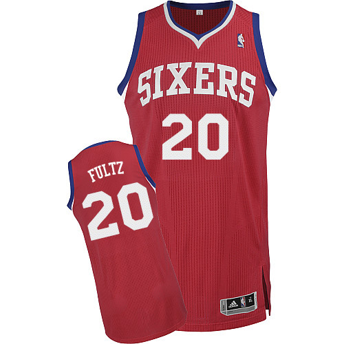 76ers #20 Markelle Fultz Red Stitched NBA Jersey