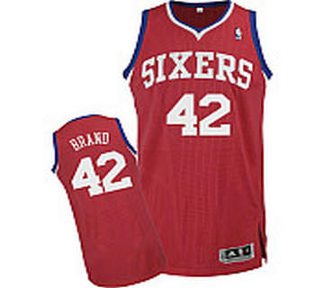 Philadelphia 76ers 42 Elton Brand Revolution 30 Authentic Road adidas Jerseys
