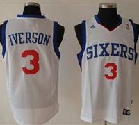 Philadelphia Sixers #3 IVERSON White Swingman Jersey