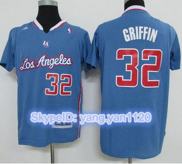 Los Angeles Clippers #32 Blake Griffin Light Blue Pride Swingman Stitched NBA Jersey