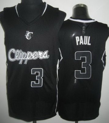 Los Angeles Clippers 3 Chris Paul Black Revolution 30 NBA Jerseys