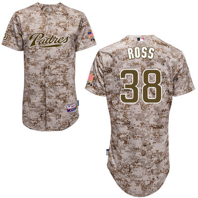 San Diego Padres #38Tyson Ross Authentic Personalized Alternate Camo Jersey