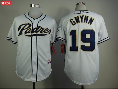 San Diego Padres #19 Tony Gwynn White Stitched Baseball Jersey