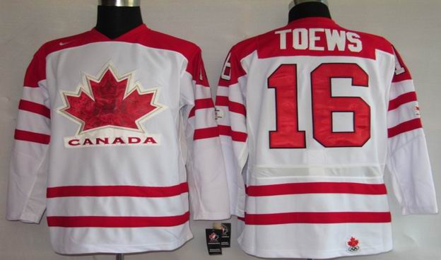 NHL Jerseys TEAM CANADA 16# Toews white 9Olympic)