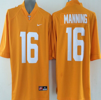 Tennessee Volunteers 16 Peyton Manning Orange College Football Techfit NCAA Jerseys