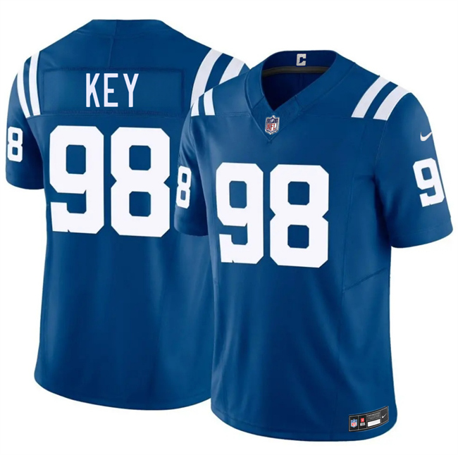 Men's Indianapolis Colts #98 Arden Key Blue 2026 F.U.S.E. Vapor Limited Stitched Football