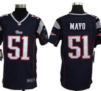Youth Nike NFL New England Patriots 51 Jerod Mayo Blue Jerseys
