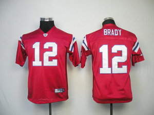 Kids Jerseys New England Patriots 12 Tom Brady Red