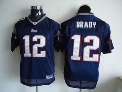 New England Patriots 12 Tom Brady Blue kids jerseys