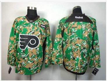 Philadelphia Flyers Blank Camo Veterans Day Practice NHL Jersey