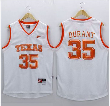 Texas Longhorns #35 Kevin Durant White New Stitched NCAA Jersey