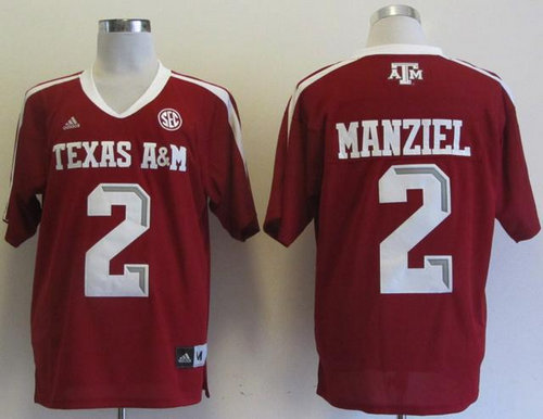 Addidas Texas A&M Aggies Johnny Manziel 2 Football Authentic NCAA Jerseys