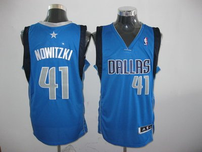 Dallas Mavericks 41# nowitzki blue