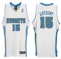 Denver Nuggets #15 Carmelo Anthony Swingman white