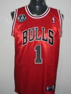 Chicago Bulls 1 Derek Rose jerseys RED 20th anniversary