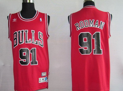 NBA Jersey Chicago Bulls 91# RODMAN red【SWINGMAN