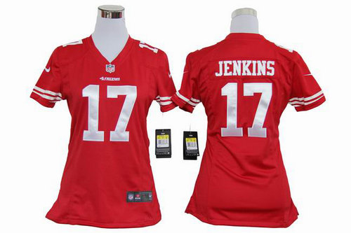 Womens Nike San Francisco 49ers 17 Jenkins Authentic Game Jerseys