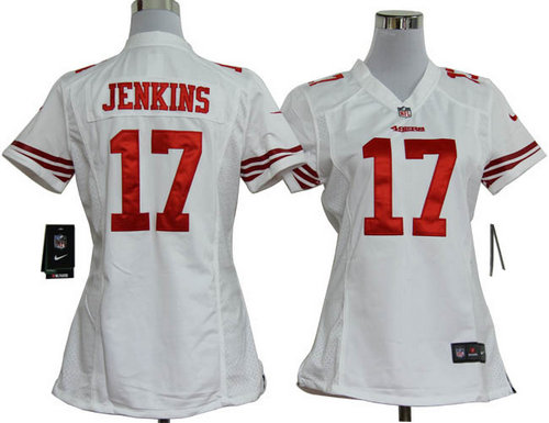 Women Nike NFL San Francisco 49ers A.J. Jenkins White Jerseys