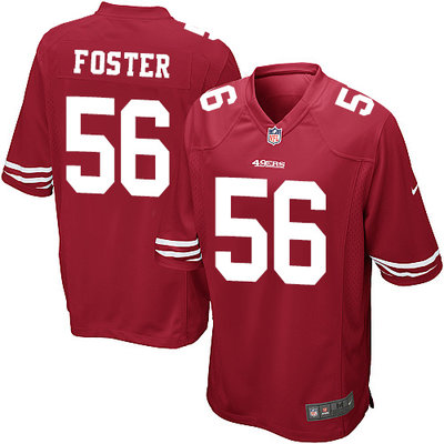 Nike 49ers #56 Reuben Foster Red Team Color Youth Stitched NFL Elite Jersey
