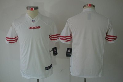Youth NEW NFL San Francisco 49ers Blank White Jerseys