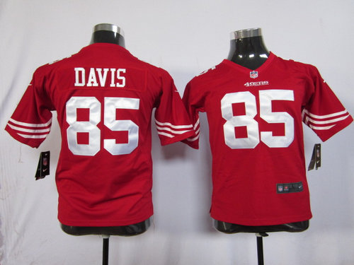 Nike NFL Youth San Francisco 49ers #85 Vernon Davis Red Jerseys