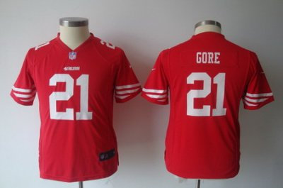 Nike NFL Youth San Francisco 49ers 21# Frank Gore Red Jerseys