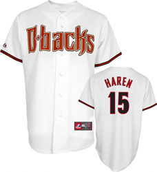 Arizona Diamondbacks #15 Dan Haren White Jerseys