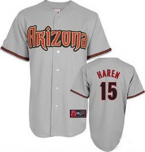 Arizona Diamondbacks Jersey 15 Dan Haren grey Baseball Jerseys