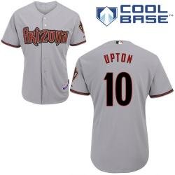 MLB Arizona Diamondbacks 10# Upton Grey cool base jerseys