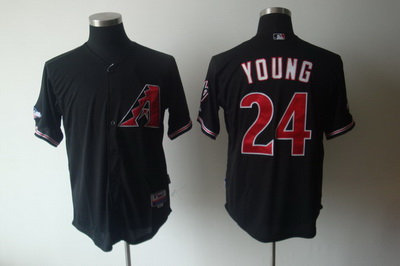 Arizona Diamondbacks 24 Young black jerseys